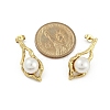 Ion Plating(IP) 304 Stainless Steel Teardrop Stud Earrings EJEW-A119-02G-5