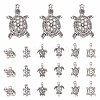 56pcs 7 style Tibetan Style Alloy Turtle/Tortoise Links Connectors & Pendants TIBEP-SC0001-99-1