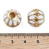 Golden Plated Alloy Enamel European Beads FIND-E046-03G-3