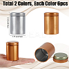 12Pcs 2 Colors Tinplate Tea Sealed Storage Box with Lid CON-CP0001-008-2