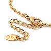201 Stainless Steel Rugby Beaded Chain Bracelets LS-BJEW-G696-01A-G-3