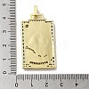 Brass Micro Pave Cubic Zirconia Pendants with Enamel KK-H458-03G-13-3