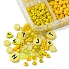DIY Flat Round & Heart Acrylic & Glass Seed Beads Jewelry Making Findings Kits DIY-FS0006-43B-2