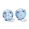 Christmas Theme Baking Paint Glass Beads LS-LAMP-I028-08-4