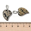 Natural Dalmatian Jasper Pendants G-B127-11P-02-4