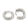 Tarnish Resistant Vacuum Plating 202 Stainless Steel Hoop Earrings EJEW-H003-45P-2