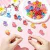 UV Plating Opaque Acrylic Beads JACR-CJC0002-03-5