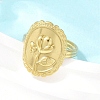 304 Stainless Steel Cuff Open Rings for Women RJEW-A102-05G-3