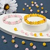 90Pcs 6 Style Spray Painted Glass Beads GGLA-YW0001-10-6