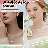 1Pc Natural Pearl Pendant Necklaces with 925 Sterling Paperclip Chains NJEW-BBC0001-15-6