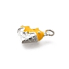 925 Sterling Silver Enamel Heart Ice Cream Charms STER-H116-03S-04-2