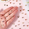 140Pcs 7 Colors Alloy Enamel Buttons FIND-GF0008-29-7
