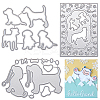 Pet Gog Frame Metal Cutting Dies Stencils DIY-GF0001-19-1