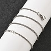 Brass Wheat Chains Necklaces for Women NJEW-D302-24P-1