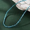 Natural Apatite Beaded Necklaces NJEW-JN02492-02-1