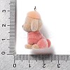 Flocky Resin Pendants RESI-A040-03B-3
