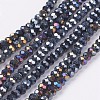 Electroplate Glass Beads Strands LS-EGLA-R048-2mm-02-1