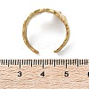 Ion Plating(IP) 304 Stainless Steel Wide Flower Open Cuff Ring for Women RJEW-G275-05G-4