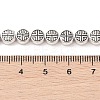 Tibetan Style Flat Round Alloy Bead Strands TIBEB-O007-09-NR-2