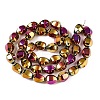 Electroplate Glass Beads Strands EGLA-T028-01K-2