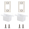 2 Sets 201 Stainless Steel Door Reinforcement Plate with Screws AJEW-LP0001-31P-1