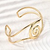 304 Stainless Steel Cuff Bangles for Women BJEW-P387-03G-3