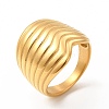 Ion Plating(IP) 304 Stainless Steel Finger Rings for Women Men RJEW-C049-29A-G-1