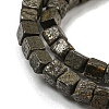 Natural Pyrite Beads Strands G-F631-K29-4