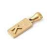 304 Stainless Steel Pendants STAS-Z120-03K-G-2