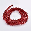 Faceted Bicone Glass Beads Strands EGLA-P017-3mm-12-2