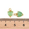 Brass Pave Cubic Zirconia Charms KK-Q085-08G-08-3