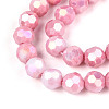 Anti-Tarnish Electroplate Glass Beads Strands EGLA-T021-10mm-15-03-3