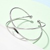 304 Stainless Steel Cuff Bangles BJEW-L682-033P-3