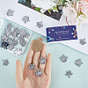 40Pcs 2 Style Zinc Alloy with Crystal Rhinestone Pendants FIND-SC0007-35-3