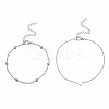 Heart Alloy Link Double Layer Anklets for Women FS-WGF1FB1-02-2