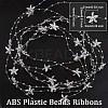 ABS Plastic Beads Ribbons OCOR-WH0066-82B-2