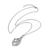 Tarnish Resistant 304 Stainless Steel Macrame Pouch Empty Stone Holder for Pendant Necklaces Making X-NJEW-JN04441-02-2