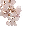 Natural Rose Quartz Chips Tree Decorations DJEW-M012-02G-3