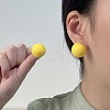 Alloy Resin Stud Earrings FS-WGD88C2-04-1
