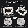 2Pcs Alloy Crystal Rhinestone Shoe Buckle Clips FIND-GF0006-20-2