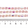 Electroplate Glass Beads Strands EGLA-D031-01Y-3