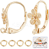 20Pcs Brass Leverback Earring Findings FIND-BBC0003-19G-1