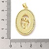 Mother's Day Brass Micro Pave Clear Cubic Zirconia Pendants FIND-Z041-21A-3