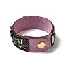 Faux Suede Snap Cord Bracelet BJEW-F428-06-5