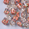 Glass Bottle Pendants GLAA-T001-04D-1