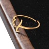 304 Stainless Steel Cuff Rings for Women RJEW-D285-01G-L-5