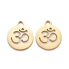 201 Stainless Steel Pendants STAS-D451-25G-1