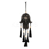 Bohemian Wooden Hamsa Hand with Tassel Pendant Decorations PW-WG49944-01-1