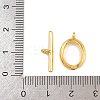 Oval Brass Toggle Clasps KK-G548-35-5