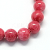 Natural Dyed Yellow Jade Gemstone Bead Strands G-R271-4mm-Y19-2